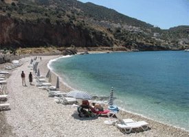 Kalkan town beach